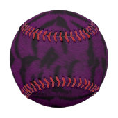 パープルタイガースキンプリント 野球ボール (裏面)