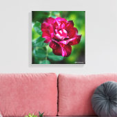 パープルタイガーバラ キャンバスプリント (インサイチュ (リビング))
