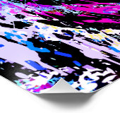 パープルタイガーヘッドポートレート – タイガーポスタープリント ポスター (コーナー)