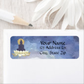 パープルタイブッダ差出人住所ラベル ラベル (インサイチュ)