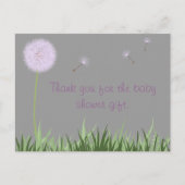 パープルタンデリオンサンキューポストカード ポストカード (正面)