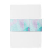 パープルターコイズブルーデンドロビウムオーキッド結婚ズ 招待状ベリーバンド (裏面例)