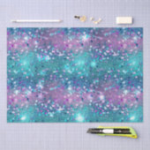 パープルターコイズマーメイドスパークルグリガーリーッツ 薄葉紙 (クラフト)