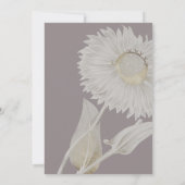 パープルダイジーアンティークリハーサルディナー招待状 招待状 (裏面)