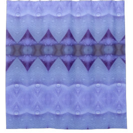 パープルダイヤモンドイカット シャワーカーテン