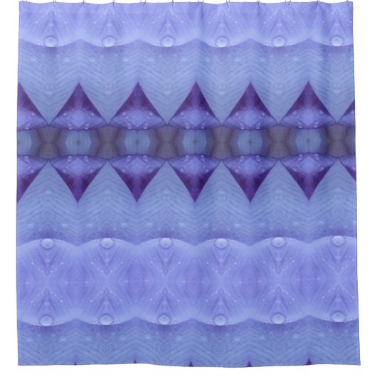 パープルダイヤモンドイカット シャワーカーテン (正面)