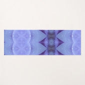 パープルダイヤモンドイカット ヨガマット (正面(横))