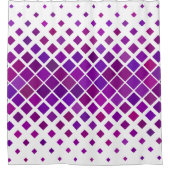 パープルダイヤモンドシャワーカーテン シャワーカーテン (正面)