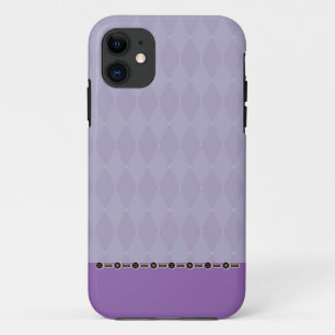 パープルダイヤモンドデザイン電話ケース iPhone 11 ケース