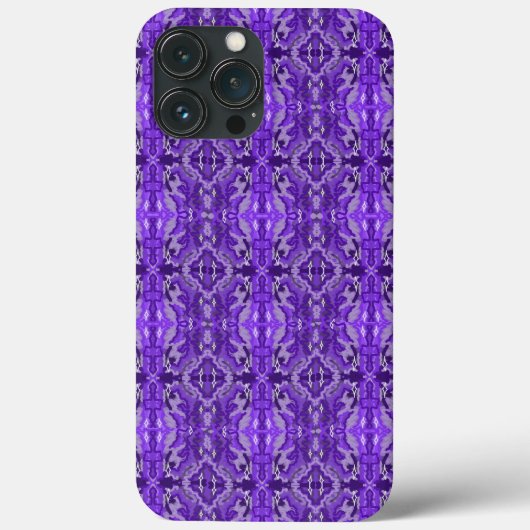 パープルダイヤモンド – y抽象芸術パターン Case-Mate iPhoneケース (裏面)