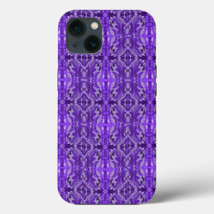 パープルダイヤモンド – y抽象芸術パターン iPhone 13ケース
