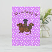 パープルダシュントパーティの招待状 招待状 (スタンド正面)