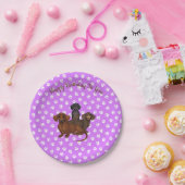 パープルダシュントパーティープレート ペーパープレート (パーティー)