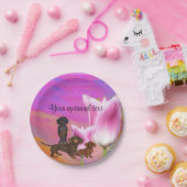 パープルダシュント紙パーティープレート ペーパープレート (パーティー)