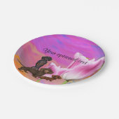 パープルダシュント紙パーティープレート ペーパープレート (アングル)