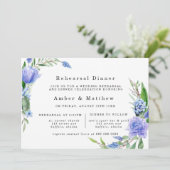 パープルダスティブルーヒアシントピーニーリハーサルディナー 招待状 (スタンド正面)