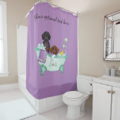 パープルダックスシャントシャワーカーテン シャワーカーテン (インサイチュ)