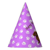 パープルダックスシャントパーティーハット パーティーハット (左)