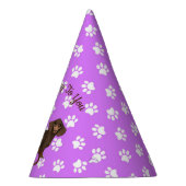 パープルダックスシャントパーティーハット パーティーハット (右)