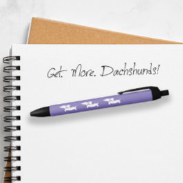 パープルダックスシャンドインクペンストッキングスタッフギフト 黒ボールペン