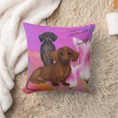 パープルダックスシャンドフレンド枕 クッション (ブランケット)