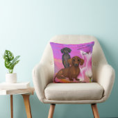 パープルダックスシャンドフレンド枕 クッション (椅子)