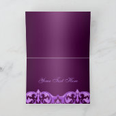 パープルダマスクサンキューカード サンキューカード (内部)