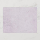 パープルダマスクトンボの結婚式 案内ポストカード (裏面)