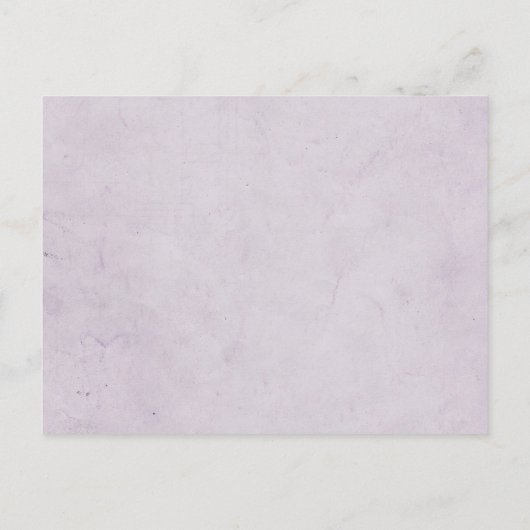 パープルダマスクトンボの結婚式 案内ポストカード (裏面)