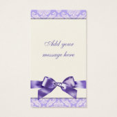 パープルダマスクボウボンボニエールラベル (裏面)