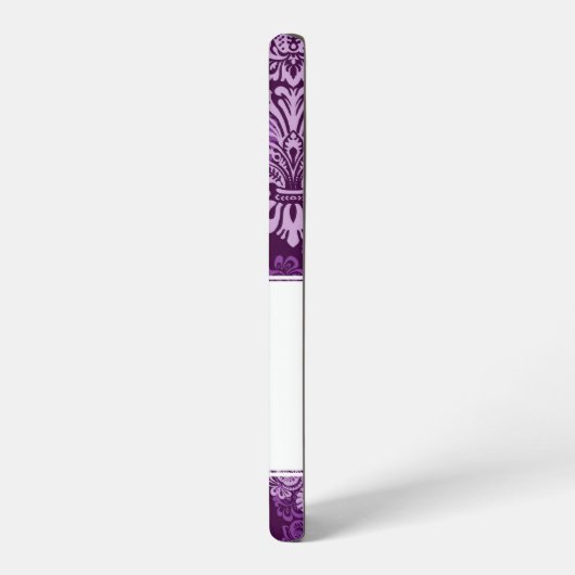 パープルダマスクiphone 4 ケース (左側面)