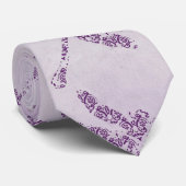 パープルダマスコドラゴンフライ結婚ズ ネクタイ (ロール)