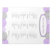 パープルダリアゲーム「あなたの財布の中身は？」 ノートパッド (正面)