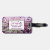 パープルダリアデザインラゲッジタグ ラゲッジタグ (裏面横)