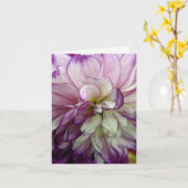 パープルダリアノテカ空白のール カード (黄色い花)