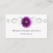パープルダリアフローラショップ名刺 名刺 (正面)