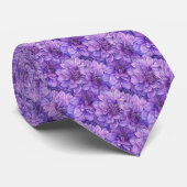パープルダリアフローラ ネクタイ (ロール)