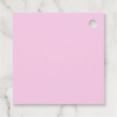 パープルダリアユーカリプタスボタニカルブライダルシャワー フェイバータグ (裏面)