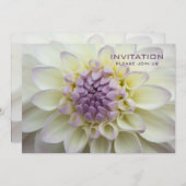 パープルダリア·リハーサルディナー招待状 招待状 (正面/裏面)