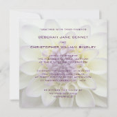 パープルダリア·結婚式招待状 招待状 (裏面)