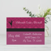 パープルダンスリサイタル招待状 招待状 (スタンド正面)