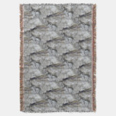 パープルダンセルフライ自然パターン スローブランケット (正面縦)