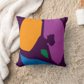 パープルダンモダンサー クッション (ブランケット)