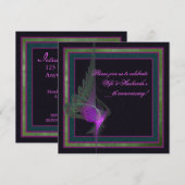 パープルダービッシュ抽象芸術 招待状 (正面/裏面)