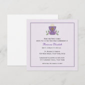 パープルチャレイスの初聖体拝領 招待状 (正面/裏面)