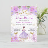 パープルチュチュ 赤毛のバレリーナ スイート16 招待状 (スタンド正面)