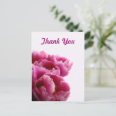 パープルチューリップありがとうはがき ポストカード (スタンド正面)