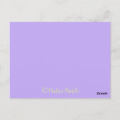 パープルチューリップのフレーム 〜サンキューレター ポストカード (裏面)