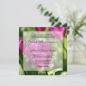 パープルチューリップの結婚式招待状 招待状 (スタンド正面)