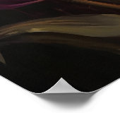 パープルチューリップフラワーズアートプリントポスター ポスター (角)